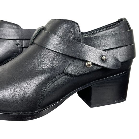 Rag & Bone Harley Boots Black Leather US Women’s 8 Low Top Chic Ankle Bootie - Picture 4 of 10